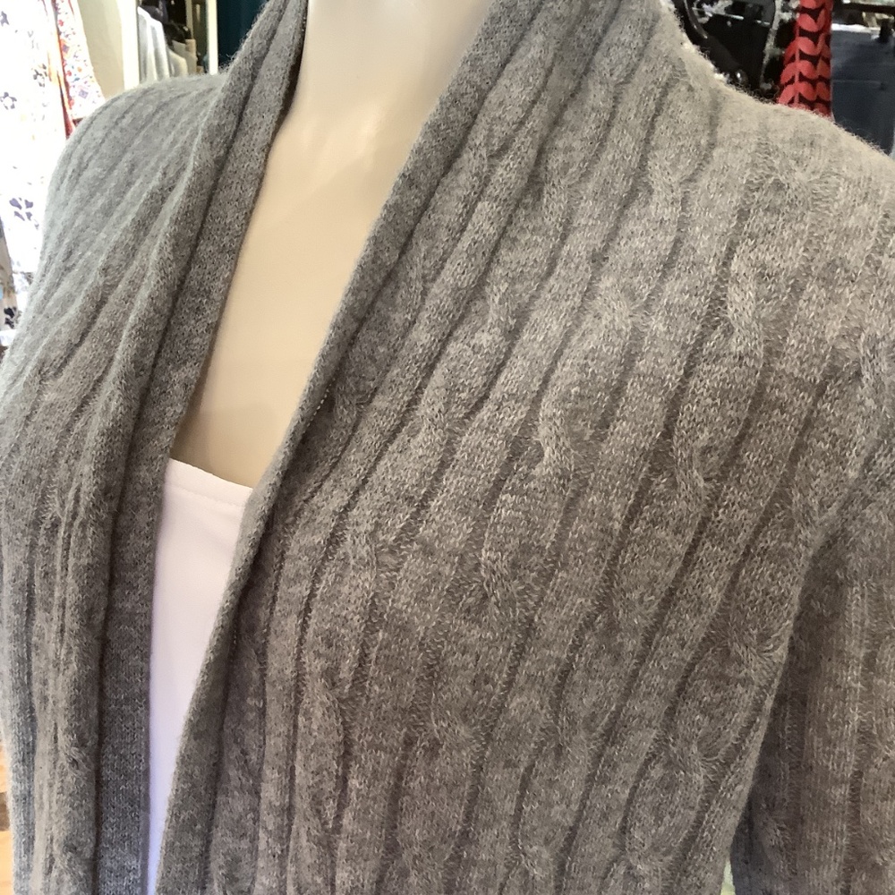 Barcelino San Francisco 100% cashmere cabled cardigan - Picture 2 of 7
